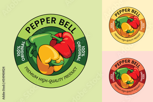 Pepper Bell Vegetable Vector Illustration Design
