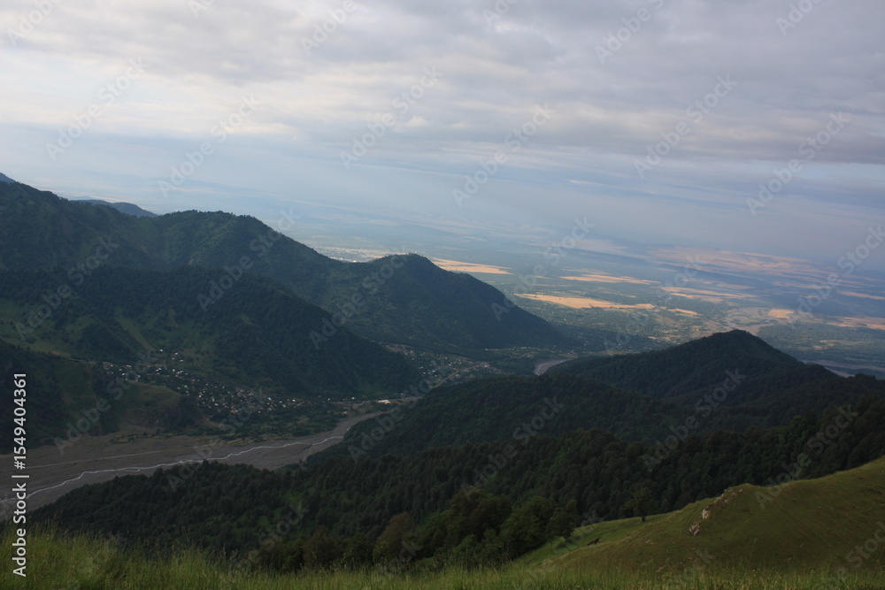 Naklejka premium panorama of the mountains