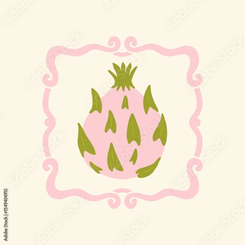 Abstract fruits and vegetables elements. Modern trendy minimalist. Healthy Food. Hand drawn design for wallpaper, wall decor, print, postcard, cover, template, banner.