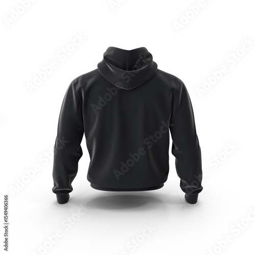 Foto 3d Black Hoodie: Apparel Design Mockup for Clothing Brands , png