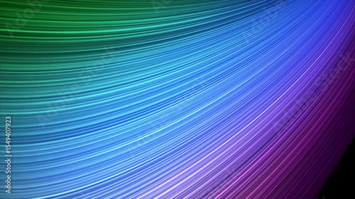 Abstract background curved light streaks in vibrant gradient colors forming