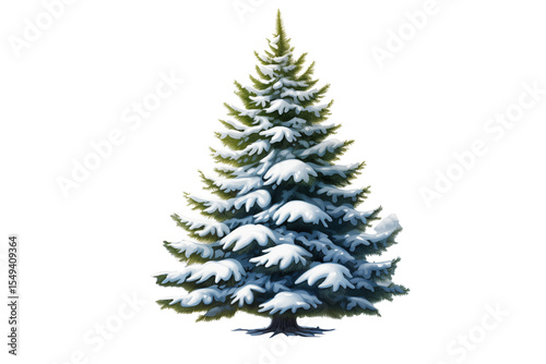 tree with snow on a black background for winter holiday designs and graphics   on transparent background png
