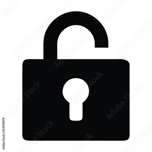 Unlocked Security A Symbol of Freedom and Access Depicting an Open Padlock Representing Safety Freedom and Vulnerability Together