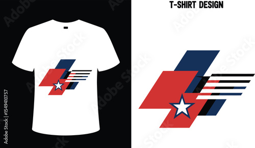 Buy patriotic t shirt design with star and stripes vector graphic for men women and kids online shop editable stock vector