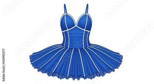 Isolated Blue Ballet Tutu