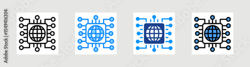 Network Technology Icon Collection Set Multiple Style