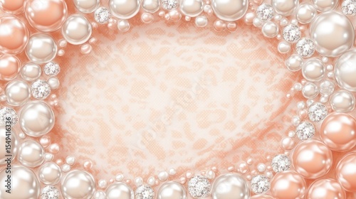 Pearls, gems, and a delicate backdrop