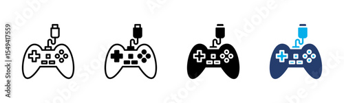 Gamer icon sheet multiple style collection