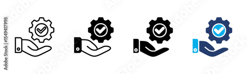 Execution icon sheet multiple style collection