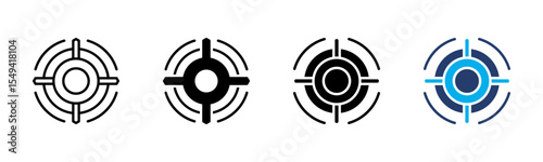 Scope icon sheet multiple style collection