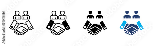 Negotiation icon sheet multiple style collection