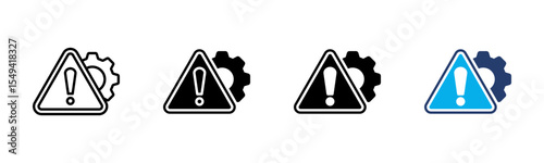 Hazards icon sheet multiple style collection
