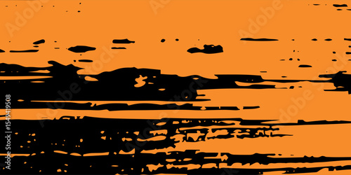 orange black brush pattern wrap car sticker banner abstract sporty lines black orange grunge color combination. Vector ilustration, eps10.