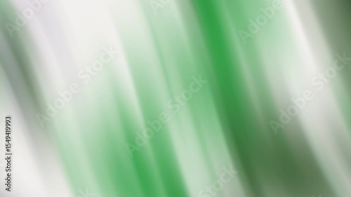 Abstract green and white blurred background.