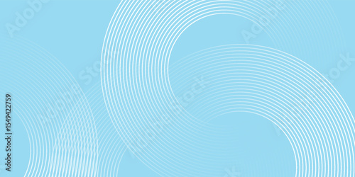 Modern abstract background, blue white gradations, circle effect,shape memphis, trendy. fututristic geometric  circle vector illustration