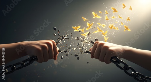 World Suicide Prevention Day Breaking Free Shattering Chains, Embracing Freedom and Hope