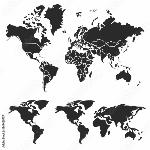 world map vector