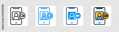 Facetime Icon Collection Set Multiple Style