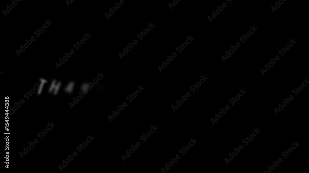 Stream Ended Thanks For Watching Animated Banner with Red And Black Letters And Black Background.