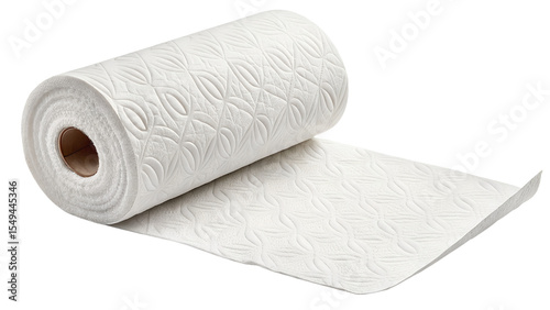 White Embossed Paper Towel Roll