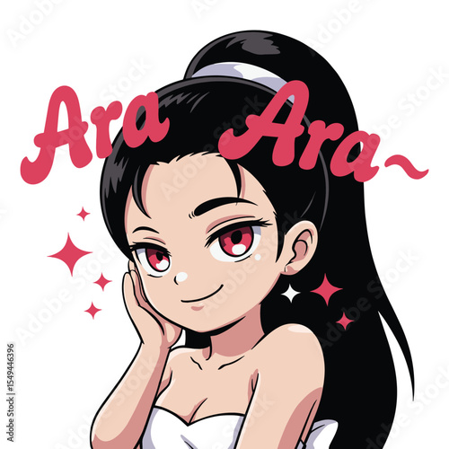 Ara Ara Anime Manga Waifu T Shirt Design
