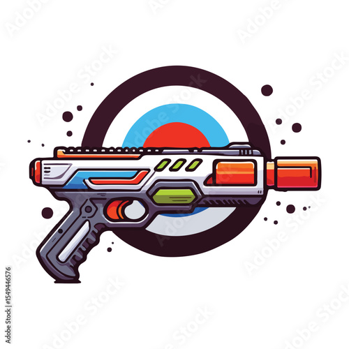 Nerf guns SVG, kids toy svg, foam darts, nerf target, Target Guns
