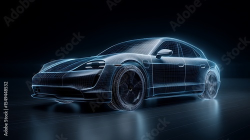Wireframe Car Design