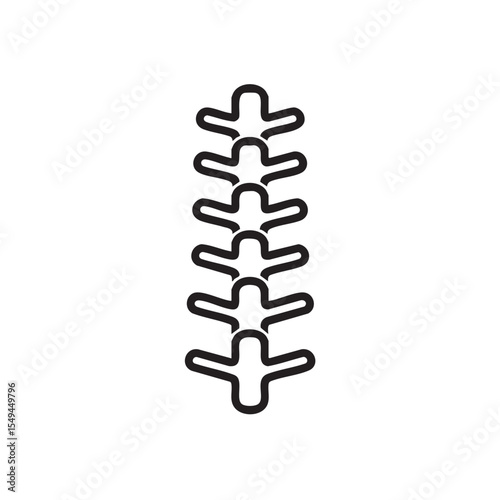 Spine graphic design concept for health and wellness promotion
