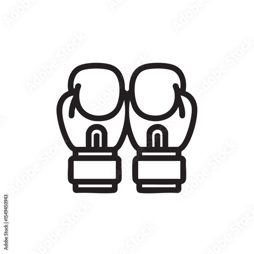 Boxing gloves symbolizing strength and determination in sports style