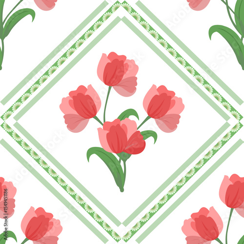 vector floral background with roses