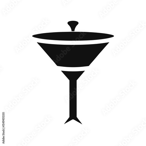 black silhouette of a marketing funnel on white ba.svg