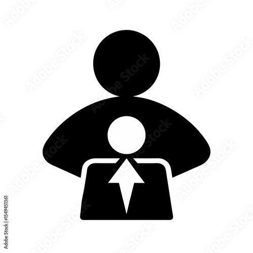 black silhouette of a pay per click icon on white .svg