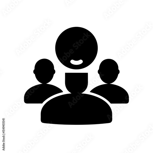 black silhouette of a zoom meeting icon on white b.svg