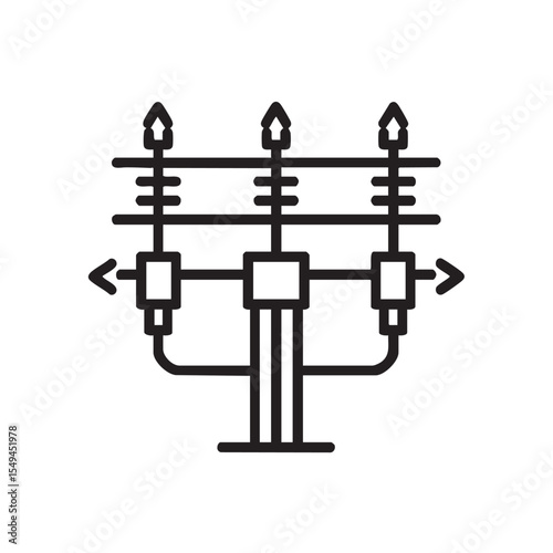 Electrical distribution system diagram for engineering design