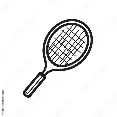 Tennis racket design for sports enthusiasts and team branding