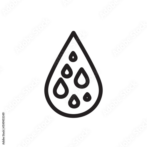 Water droplet symbols for hydration concept and design purposes