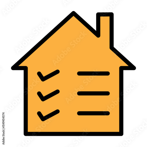 Home Work Vector Filled Icon Design