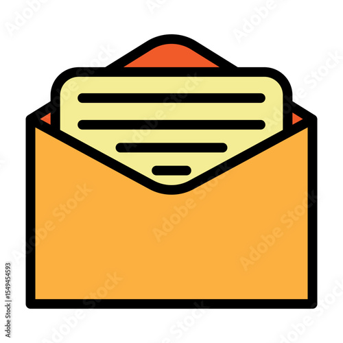 Post Assignment Vector Filled Icon Design
