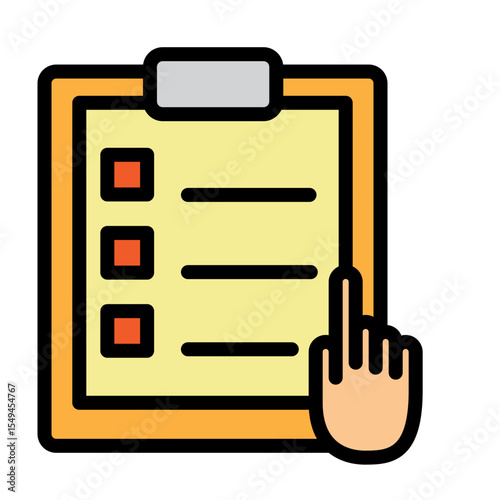 Follow up Task Vector Filled Icon Design