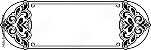 Floral Tittle Box Border Frame