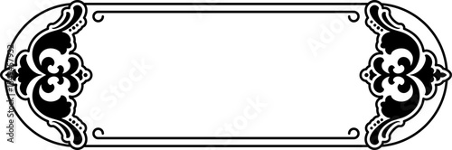 Floral Tittle Box Border Frame