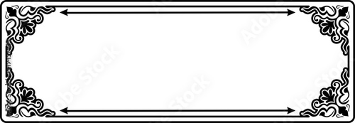 Floral Tittle Box Border Frame