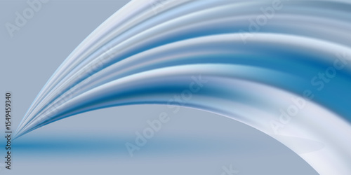 Modern abstract high speed movement. Dynamic motion light trails on dark blue background. Futuristic digital technology movement concept. Pattern for banner. Vector