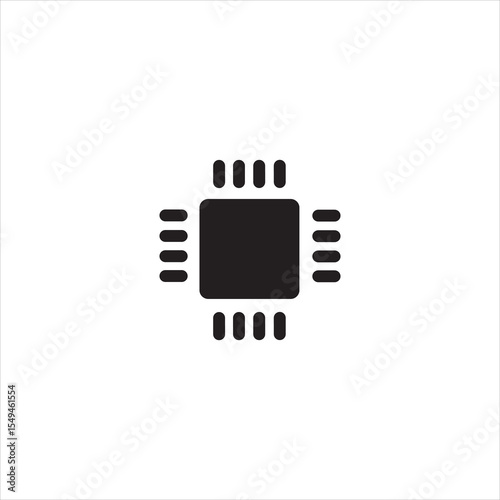 vector illustration of a chipset