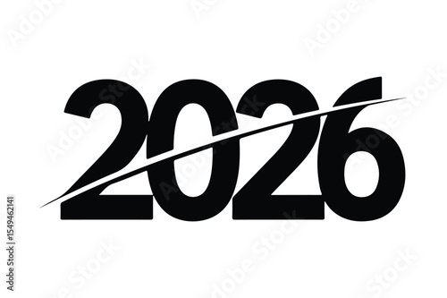 Happy new year 2026 text design