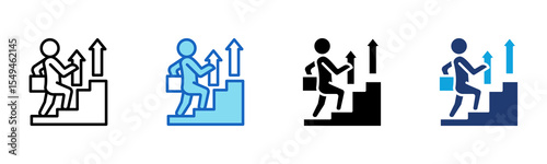Career Prospects icon Multi Style Vector Illustration