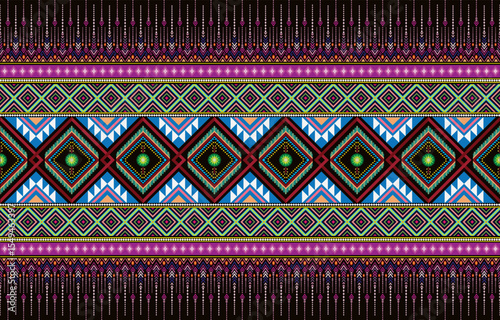 Seamless geometric ethnic spokes knitted pattern ,Seamless Decorative Boho Ancient Hand Drawn Ethnic Pattern