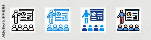 Presentation Icon Collection Set Multiple Style