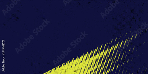 Yellow halftone on blue background. Vector glitter dotted or halftone glitter pattern texture Pop Art Style Background.dots grunge.modern.