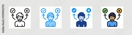 Decision Icon Collection Set Multiple Style